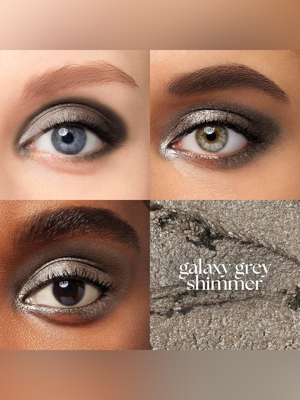 Julep Galaxy Grey Shimmer Eyeshadow - Metallic Grey Eye Makeup